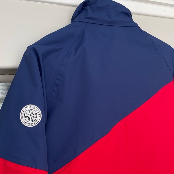 CLWR COLOURWEAR Youth 12-14 Winter Jacket Red Navy Colorblock Waterproof - Picture 10 of 16